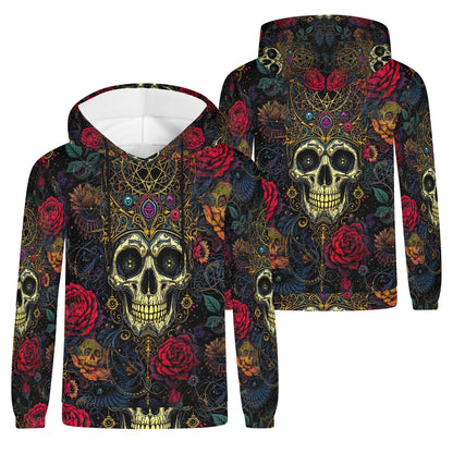 Infernal Bloom - Unisex Hoodie – Rebellious Style Meets Sustainable Fashion