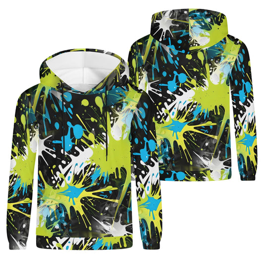 Ink Splashed – Unisex Hoodie: Make a Bold, Colorful Statement