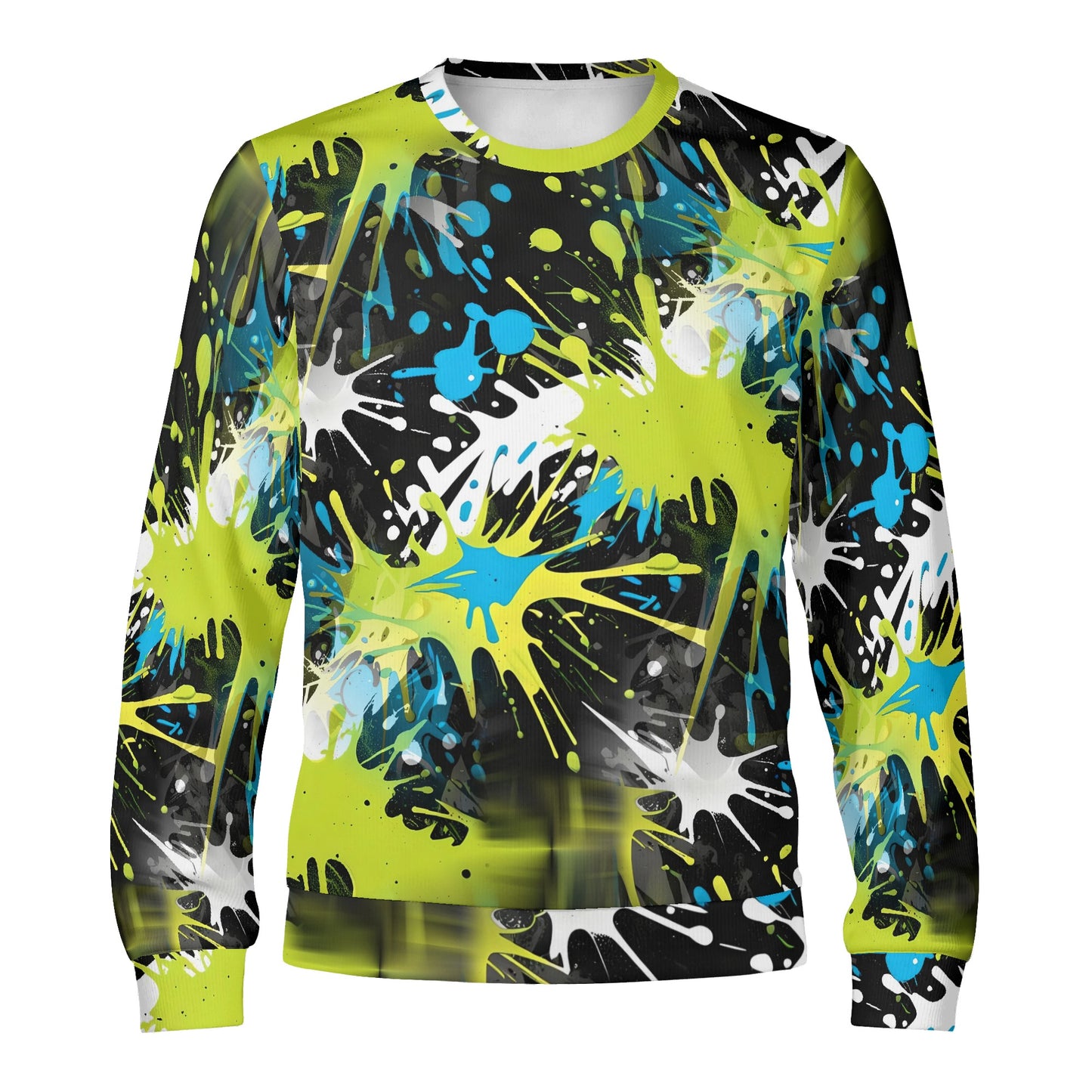 Ink Splashed – Unisex Sweater: A Chaotic Symphony of Color and Edge