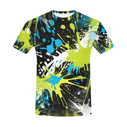 Ink Splashed – Unisex T-Shirt: Bold Chaos Meets Artistic Expression