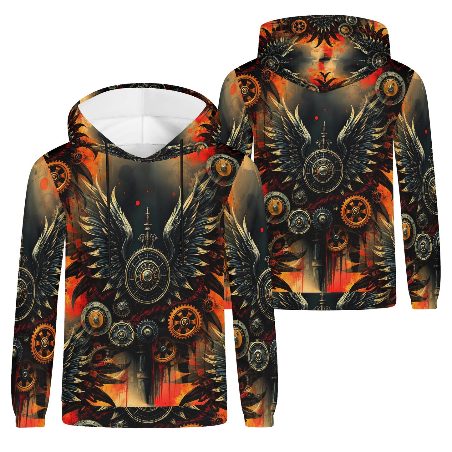 Iron & Wings - Unisex Hoodie – Where Steampunk Meets Rebellion