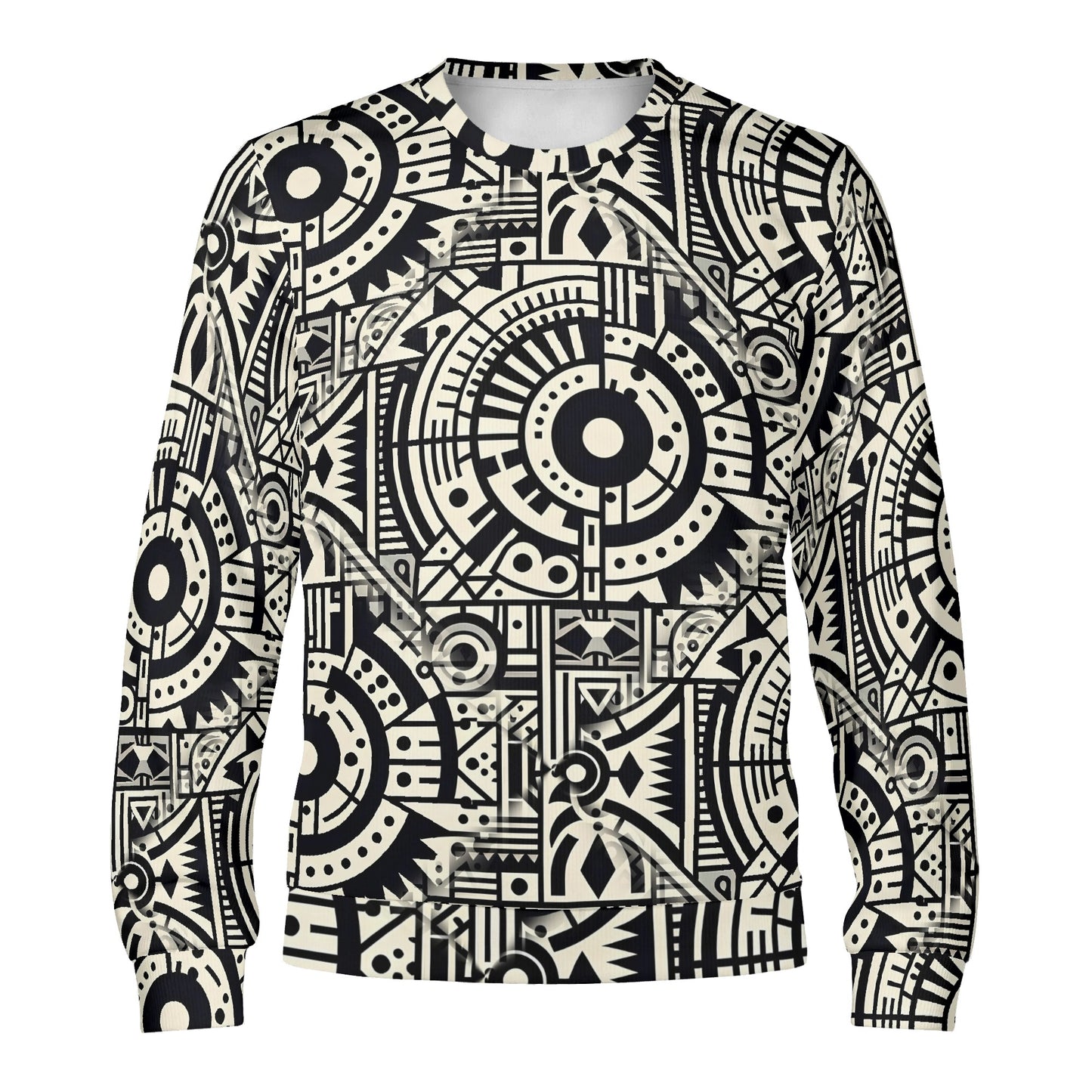 Linear Labyrinth - Unisex Sweater: Wear Your Attitude with Bold, Edgy Design