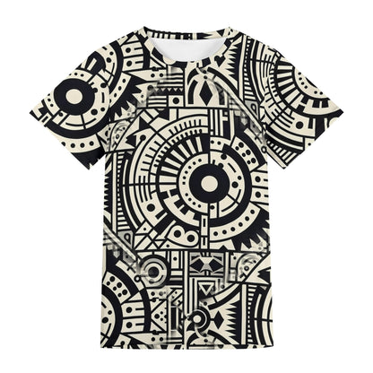 Linear Labyrinth – Unisex T-Shirt - Step Into a World of Geometric Perfection