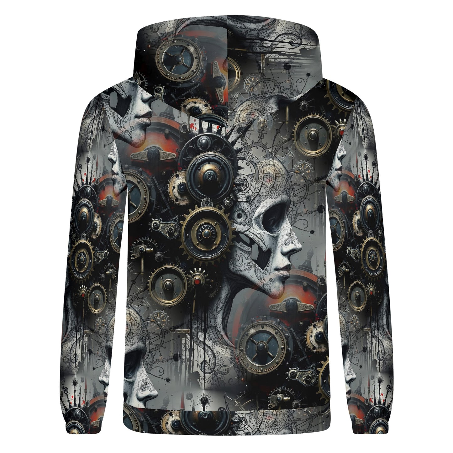 Mech & Flesh - Unisex Hoodie – A Cybernetic Fusion of Art & Technology