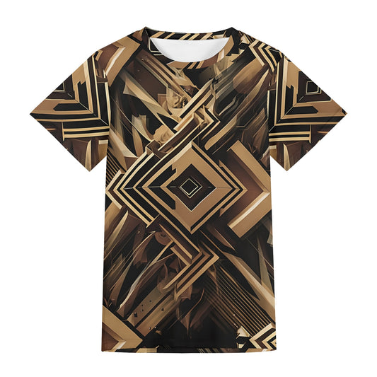 Metallic Maze – Unisex T-Shirt - Where Bold Design Meets Edgy Fashion