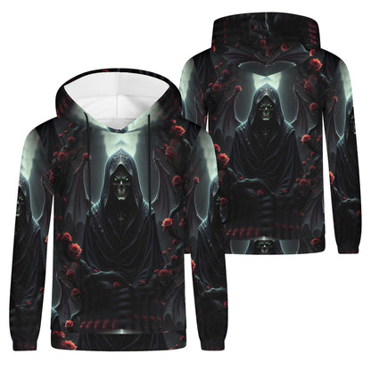 Midnight’s Omen – Unisex Hoodie: A Dark, Mystical Masterpiece for the Bold and Rebellious