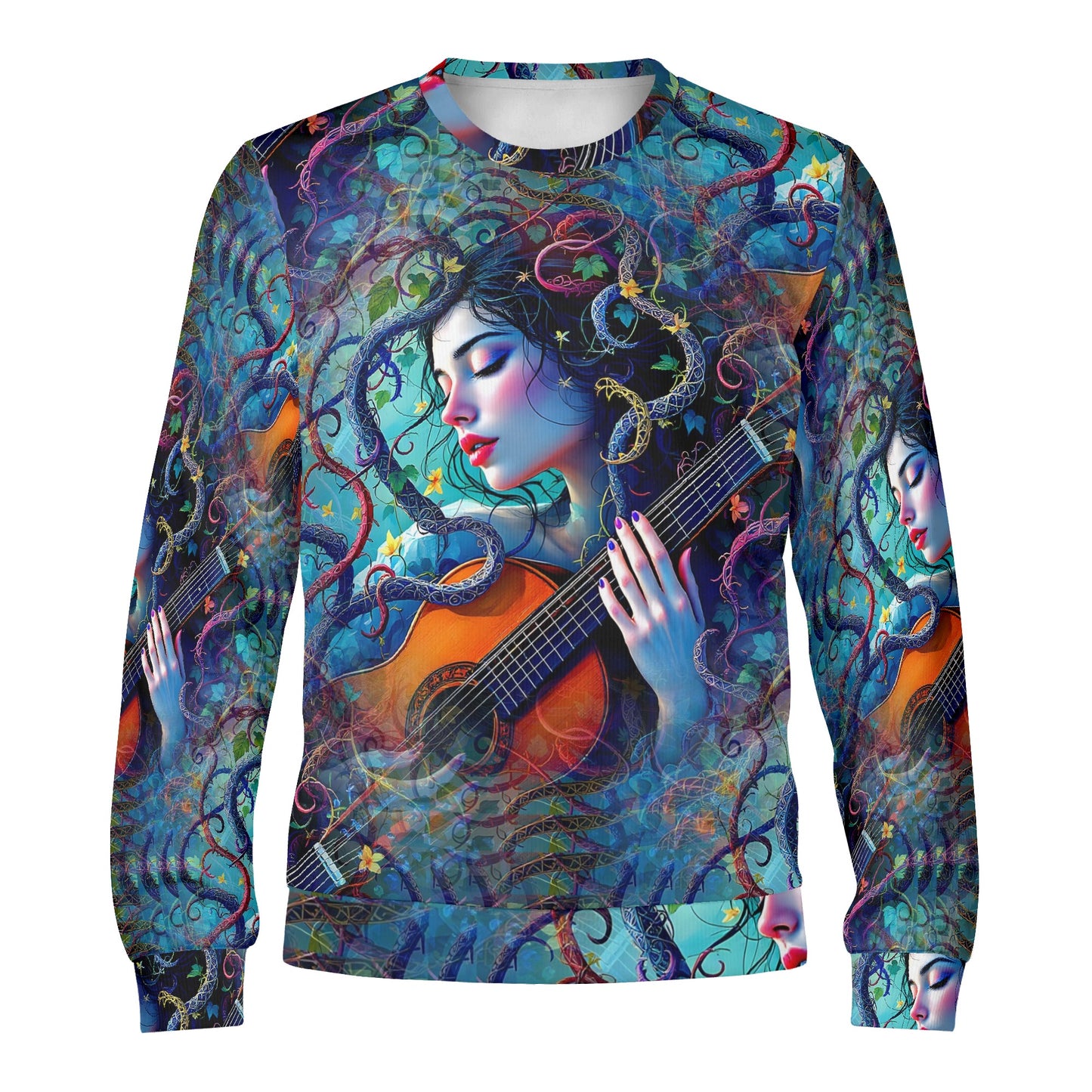 Nature’s Muse - Unisex Sweater: A Dreamlike Celebration of Music and Nature