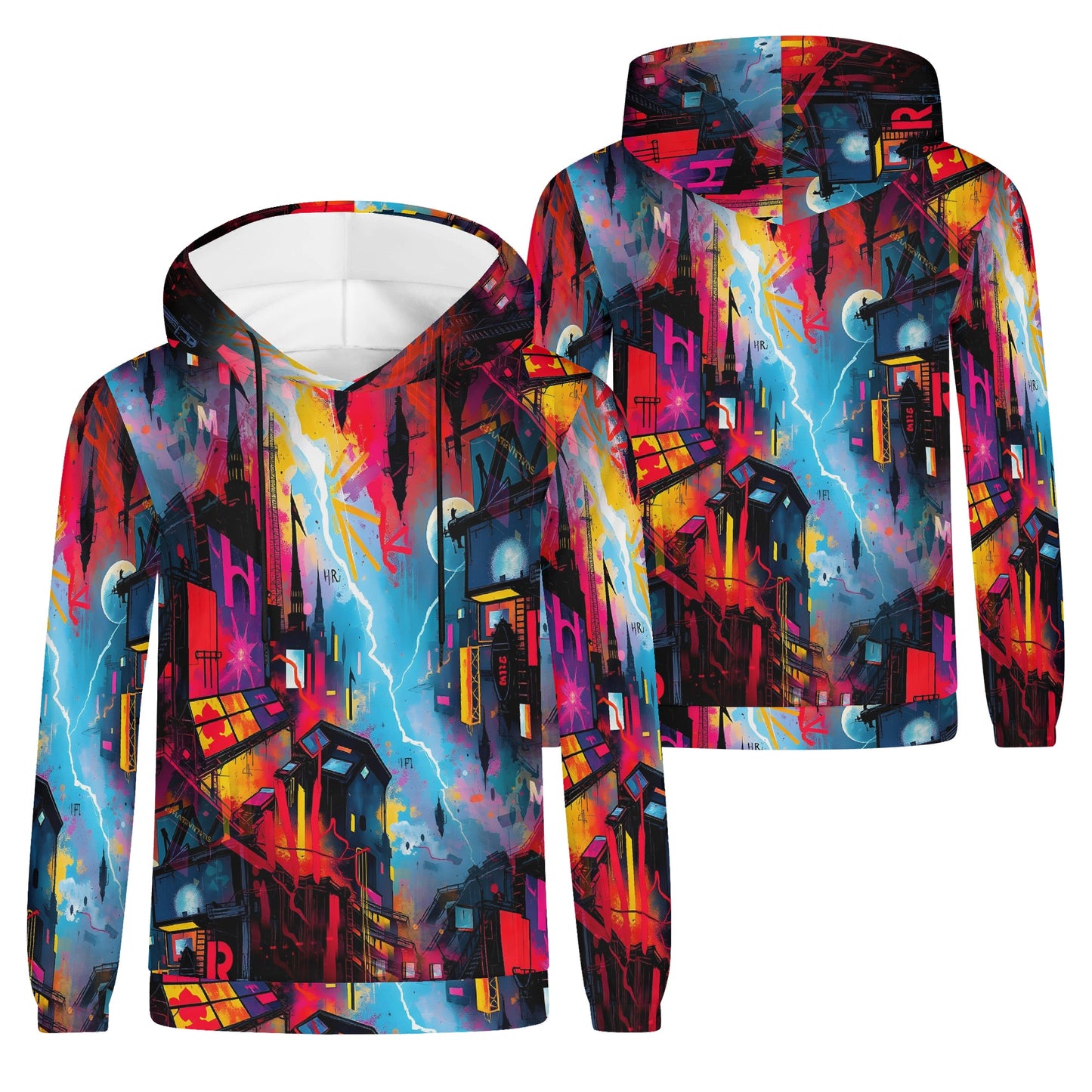 Neon Dawn - Unisex Hoodie – Step Into the Future, Own the Night