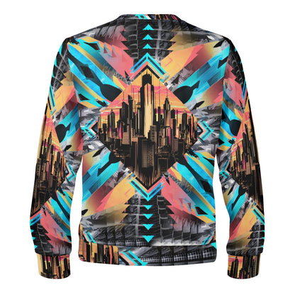 Neon Nights - Unisex Sweater: Energize Your Wardrobe with Futuristic Urban Style