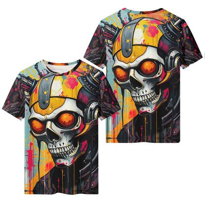 Neon Reaper 100 Cotton Kids T-Shirt by Loud and Lethal