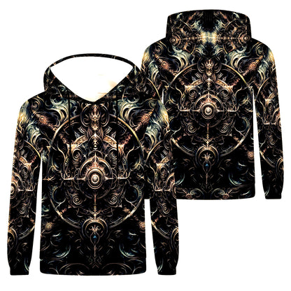 Occult Spiral Poly French Terry Hoodie | Loud & Lethal