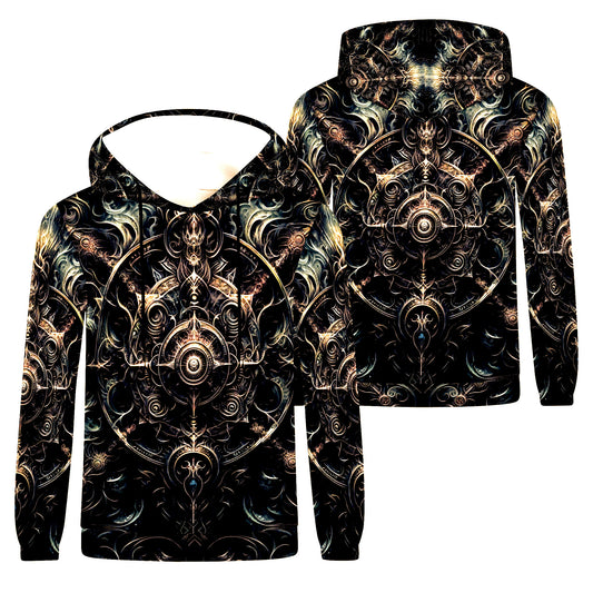 Occult Spiral Poly French Terry Hoodie | Loud & Lethal