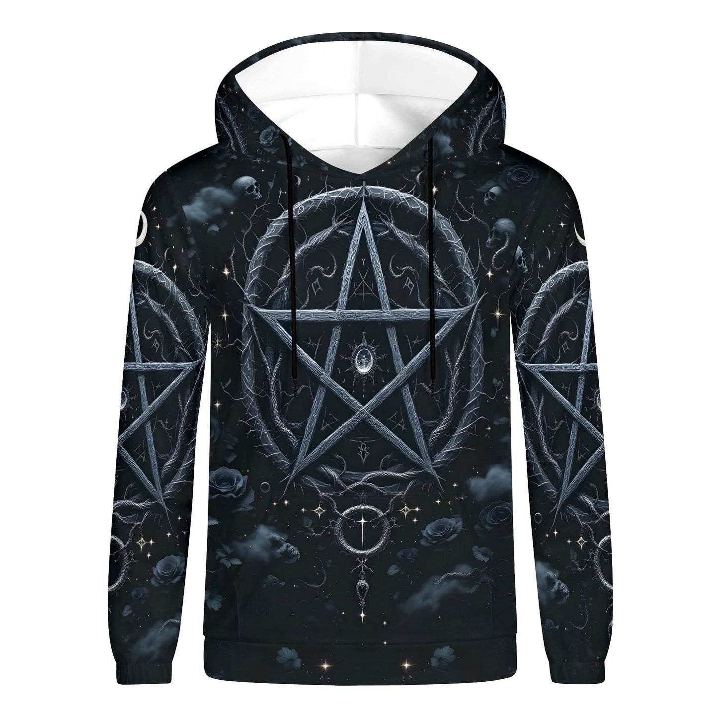 Pentagram of Shadows – Poly French Terry Hoodie by Loud and Lethal