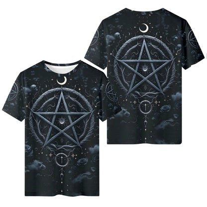Pentagram of Shadows Organic Cotton Kids T-Shirt – Loud and Lethal