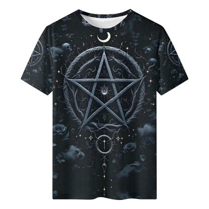 Pentagram of Shadows Organic Cotton Kids T-Shirt – Loud and Lethal