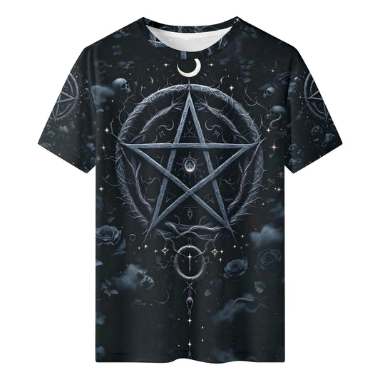 Pentagram of Shadows Organic Cotton Kids T-Shirt – Loud and Lethal