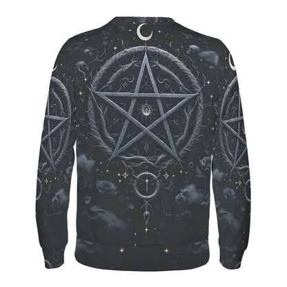 Pentagram of Shadows – Cotton Terry Sweatshirt | Loud and Lethal
