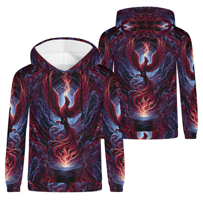 Phoenix Fury - Unisex Hoodie - Captures the Essence of Rebirth