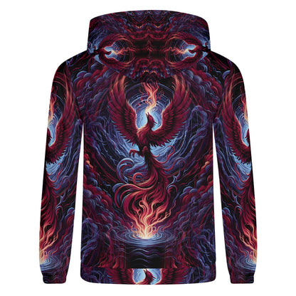 Phoenix Fury - Unisex Hoodie - Captures the Essence of Rebirth