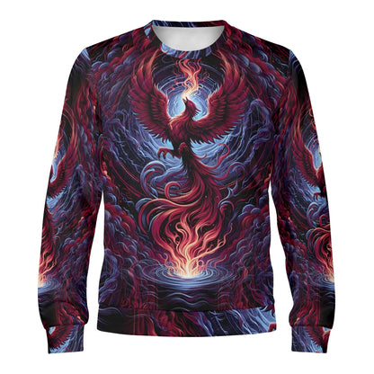 Phoenix Fury – Unisex Sweater - Rise from the Flames in Ultimate Style