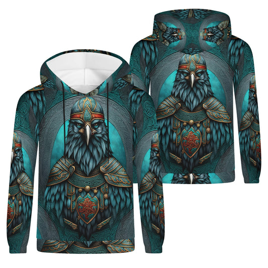 Raven of the North - Hoodie: A Bold Tribute to Nordic Mysticism and Rebellion