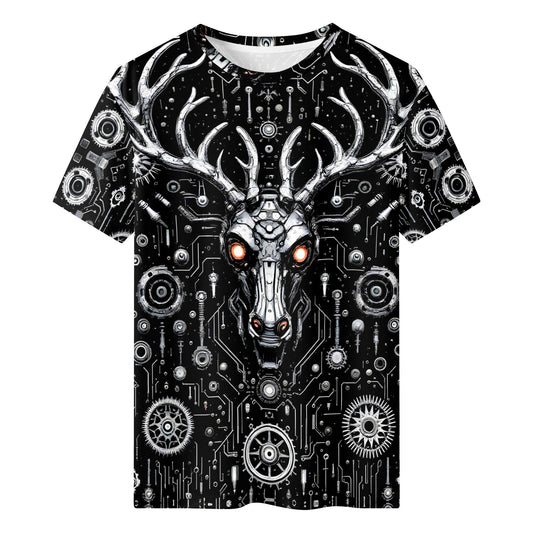 Red-Eye Revenant Organic Cotton Christmas T-Shirt by Loud & Lethal