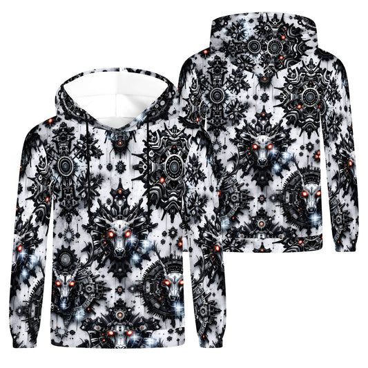 Red-Eye Sentinels – Christmas Poly French Terry Hoodie