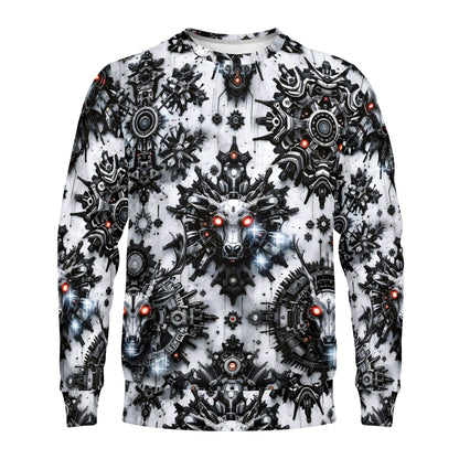 Red-Eye Sentinels – Cotton Terry Christmas Sweatshirt by Loud & Lethal