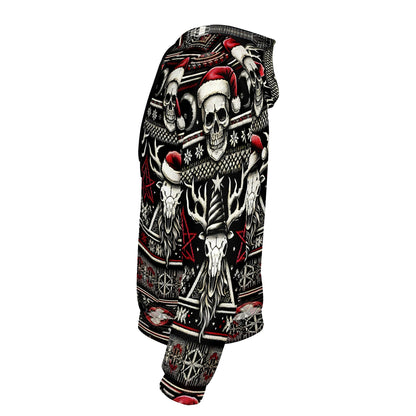 Santa’s Skull Stag – Cotton Terry Hoodie