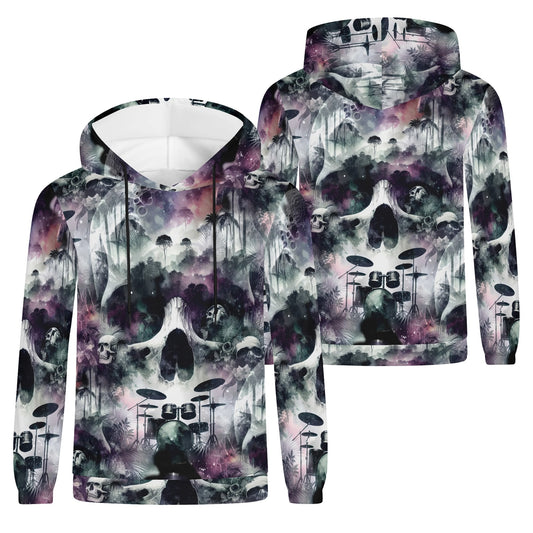 Skull Sessions – Unisex Hoodie: A Bold Blend of Rhythm, Mystery, and Style