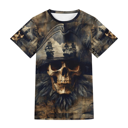 Skull & Sea – Unisex T-Shirt - Embark on a High-Seas Adventure