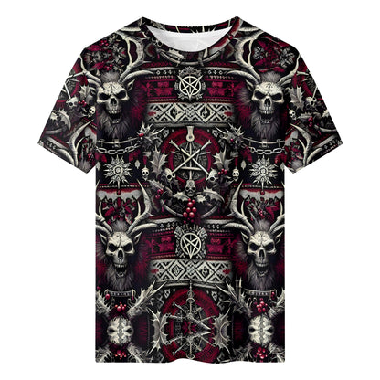 Skullbound Noel Organic Cotton Christmas T-Shirt – Loud & Lethal