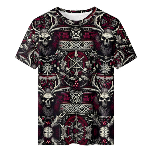 Skullbound Noel Organic Cotton Christmas T-Shirt – Loud & Lethal