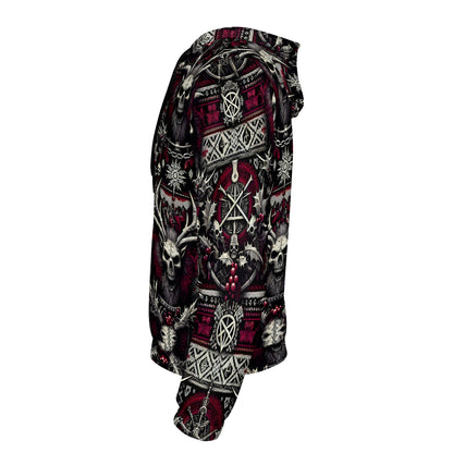 Skullbound Noel – Poly French Terry Hoodie