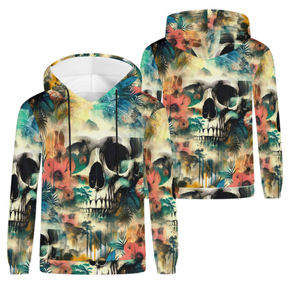 Spaced Out Skull – Unisex Hoodie: Embrace the Cosmic and Mystical Fusion