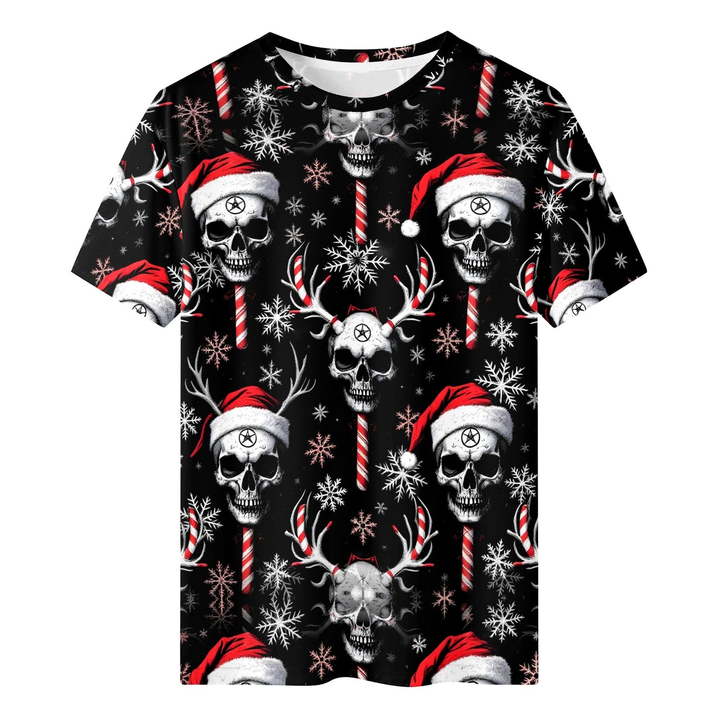 Sugar & Skull Organic Cotton Christmas T-Shirt by Loud & Lethal