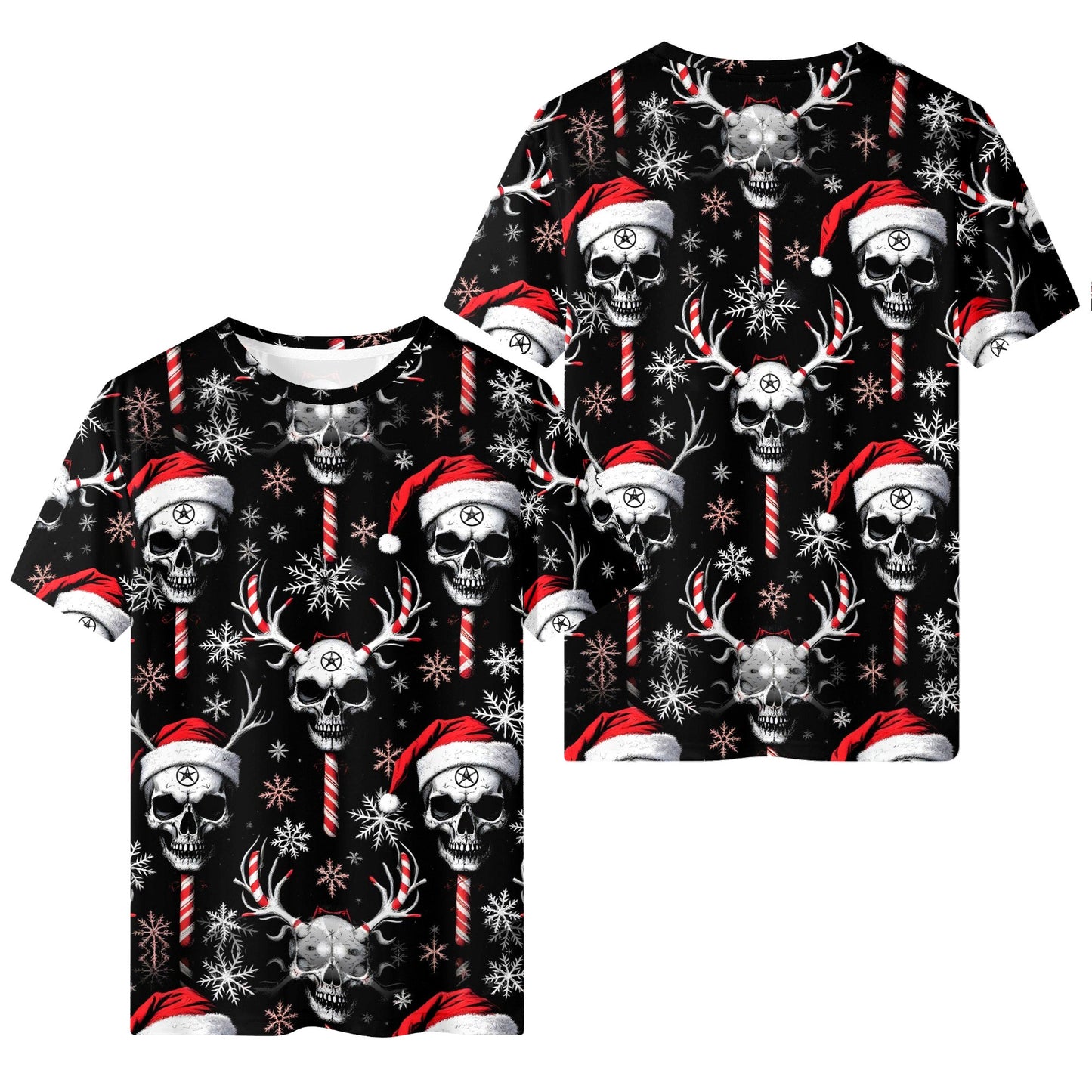 Sugar & Skull Organic Cotton Christmas T-Shirt by Loud & Lethal