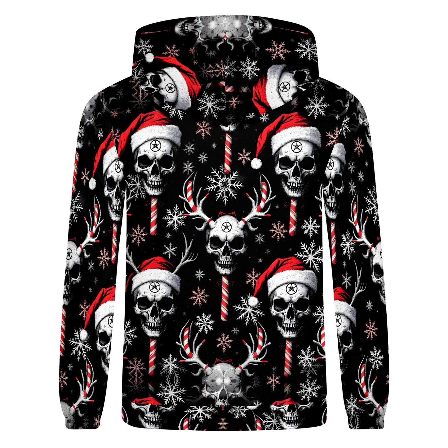 Sugar & Skull Christmas – Poly French Terry Hoodie