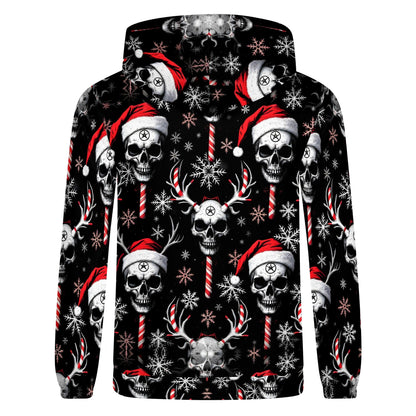 Sugar & Skull Christmas – Poly French Terry Hoodie