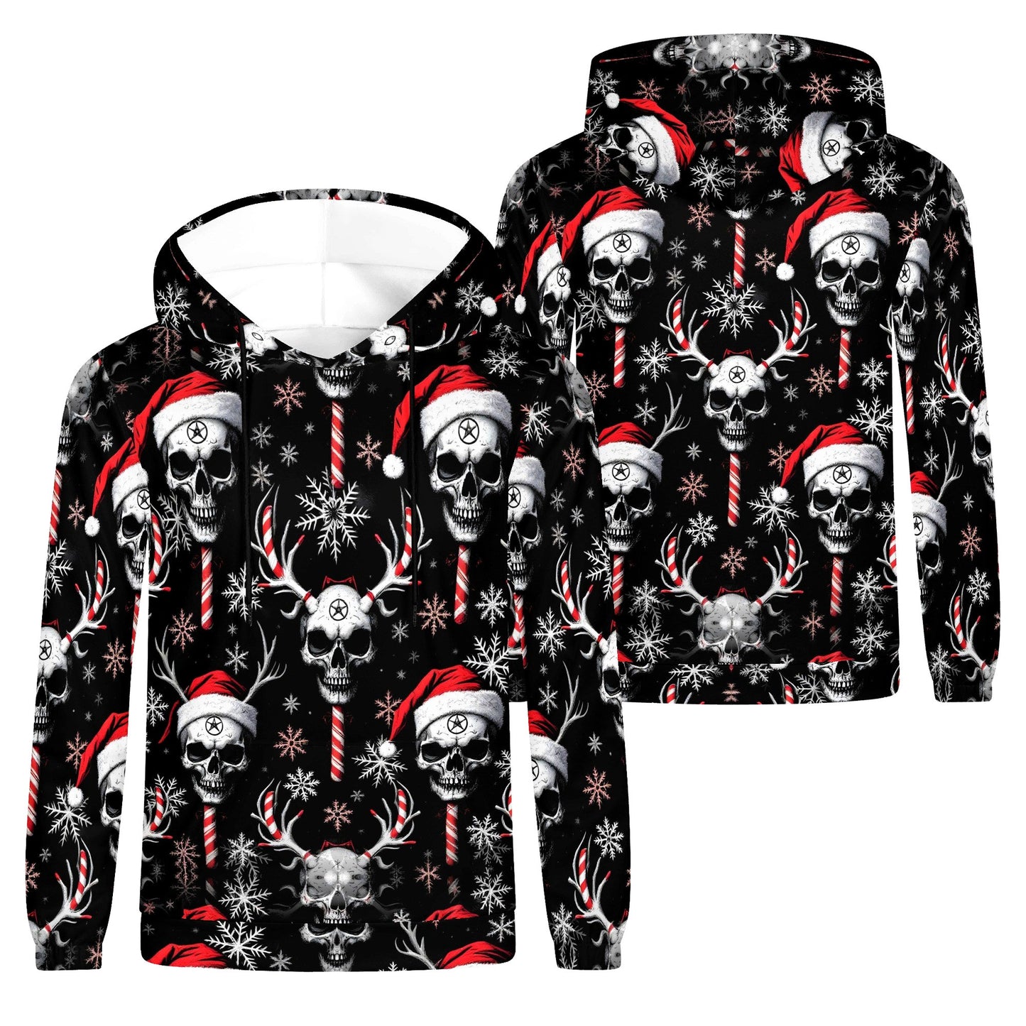 Sugar & Skull Christmas – Poly French Terry Hoodie