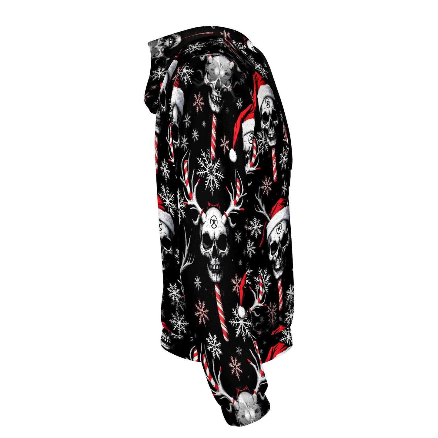 Sugar & Skull Christmas – Poly French Terry Hoodie