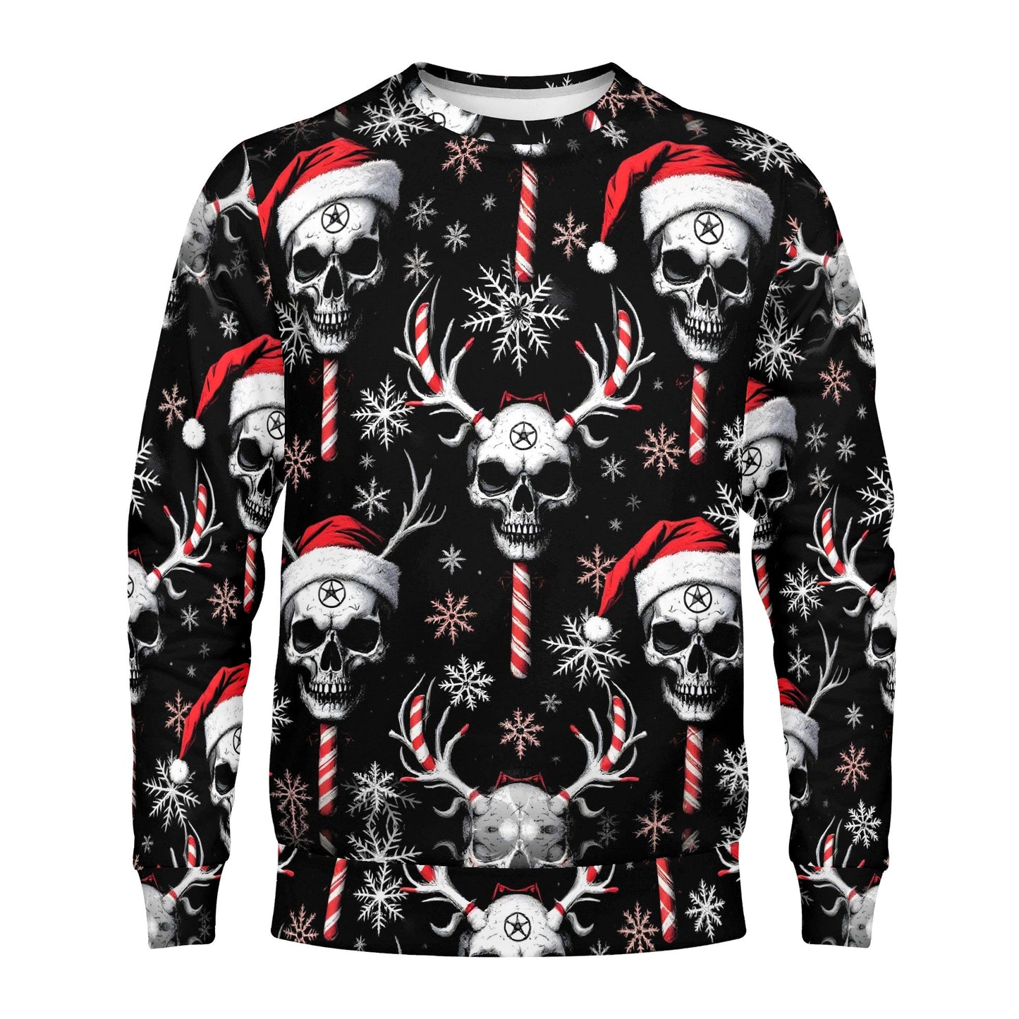 Sugar & Skull - Cotton Terry Christmas Sweatshirt