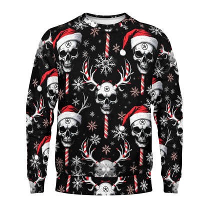 Sugar & Skull - Cotton Terry Christmas Sweatshirt