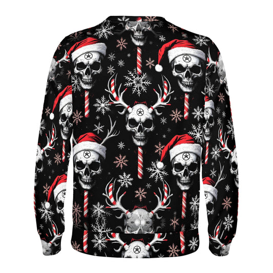 Sugar & Skull - Cotton Terry Christmas Sweatshirt