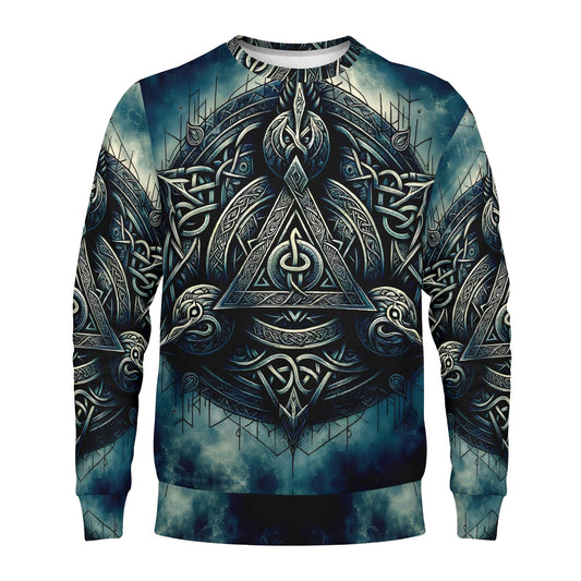 The Valknut Circle – Poly French Terry Sweatshirt | Loud and Lethal