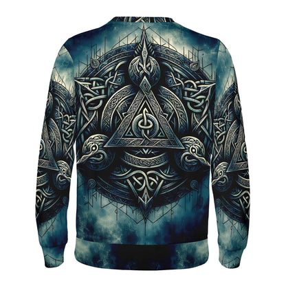 The Valknut Circle – Poly French Terry Sweatshirt | Loud and Lethal