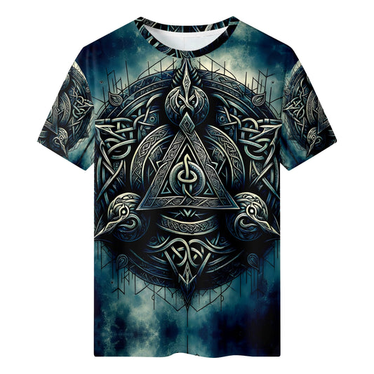 The Valknut Circle Organic Cotton T-Shirt – Loud and Lethal