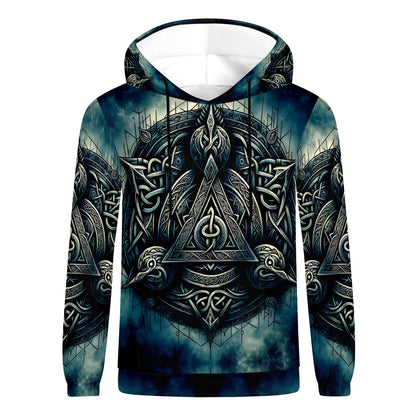 The Valknut Circle – Poly French Terry Hoodie by Loud and Lethal