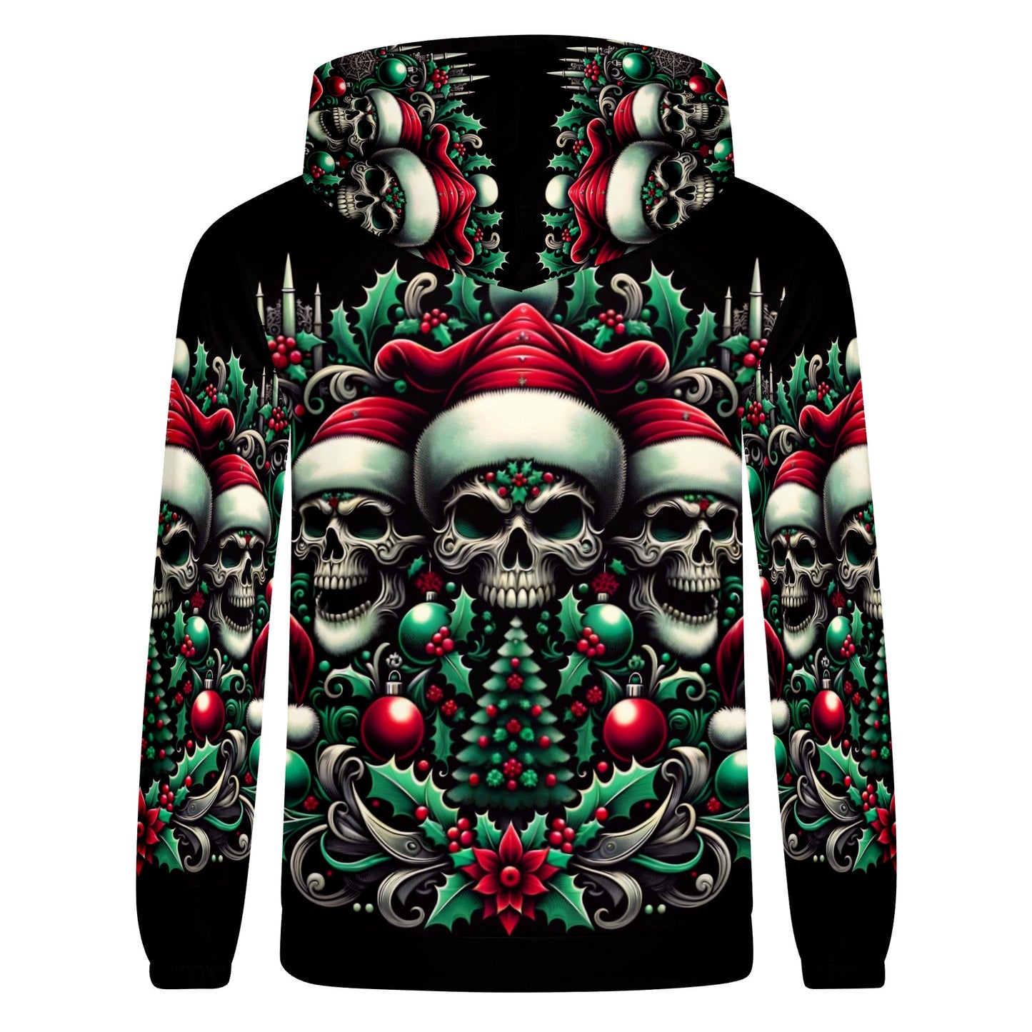 Three Skulls of Noel – Poly French Terry Hoodie