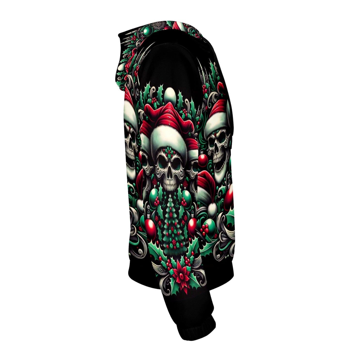 Three Skulls of Noel – Poly French Terry Hoodie